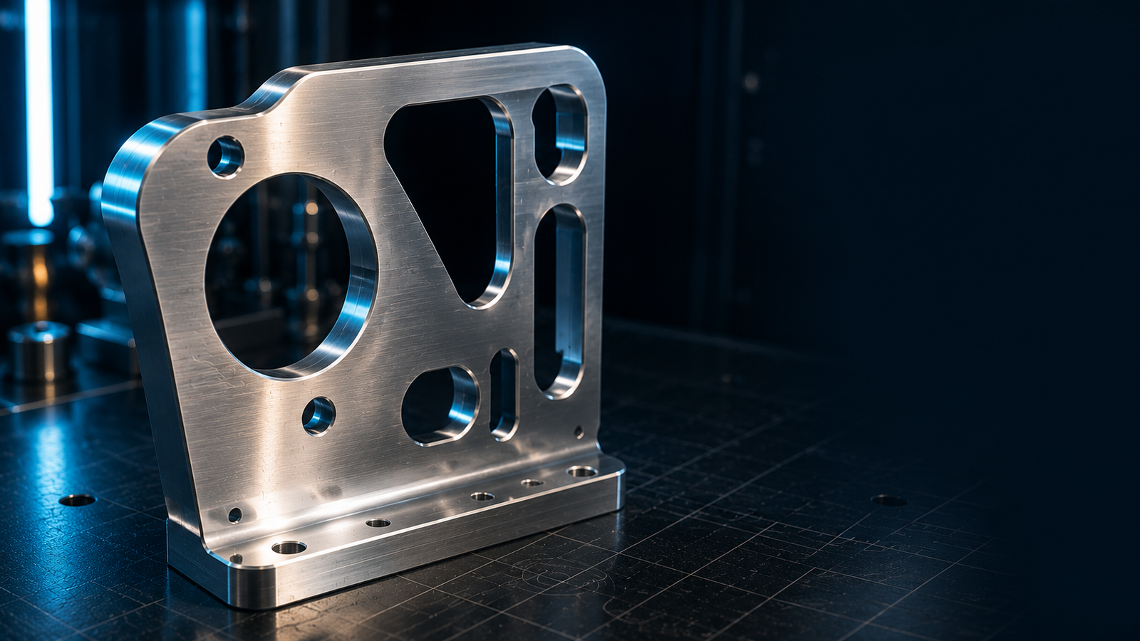Surface finishing of an aerospace aluminum component