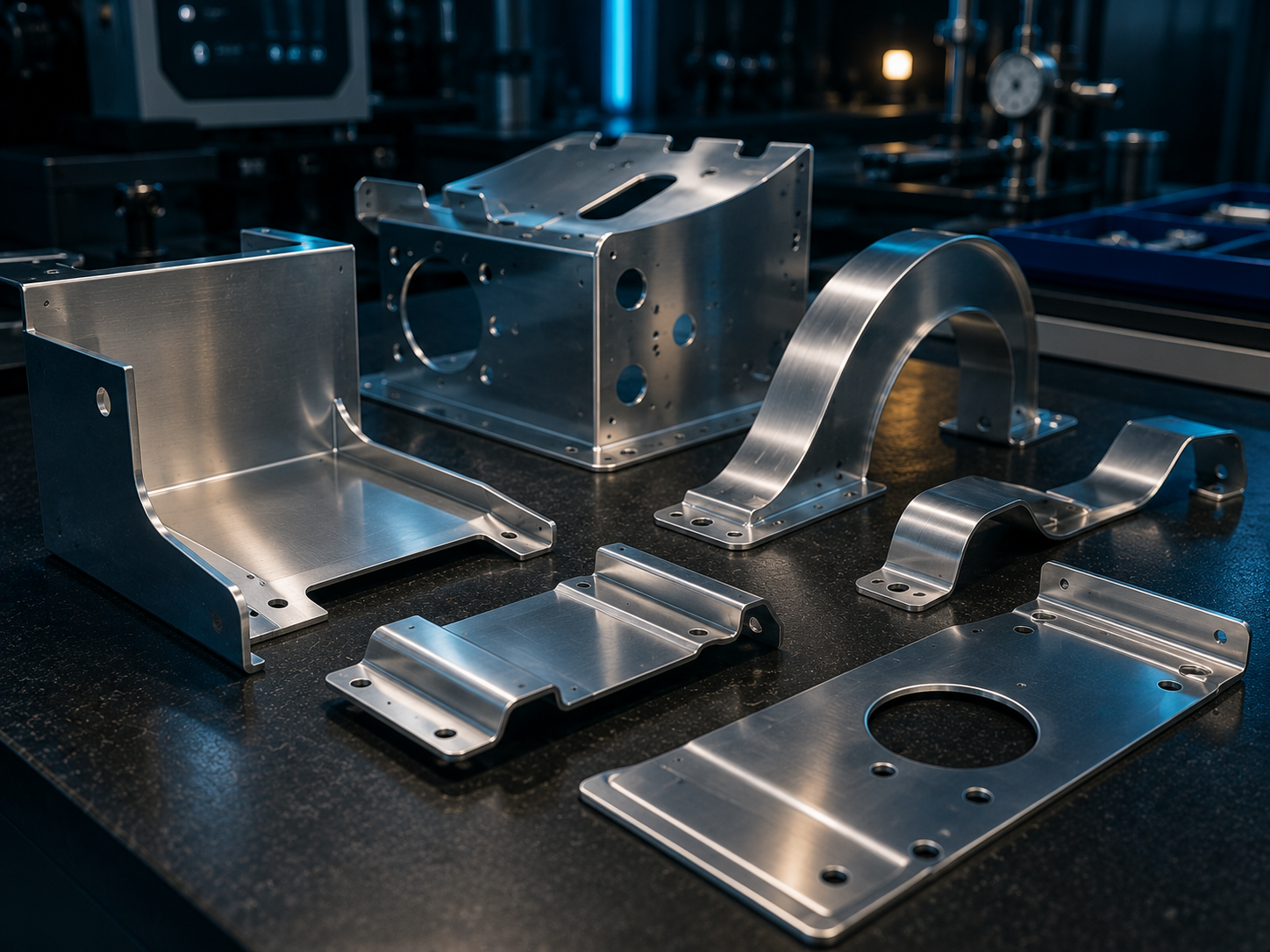 Formed aerospace sheet-metal aluminum parts