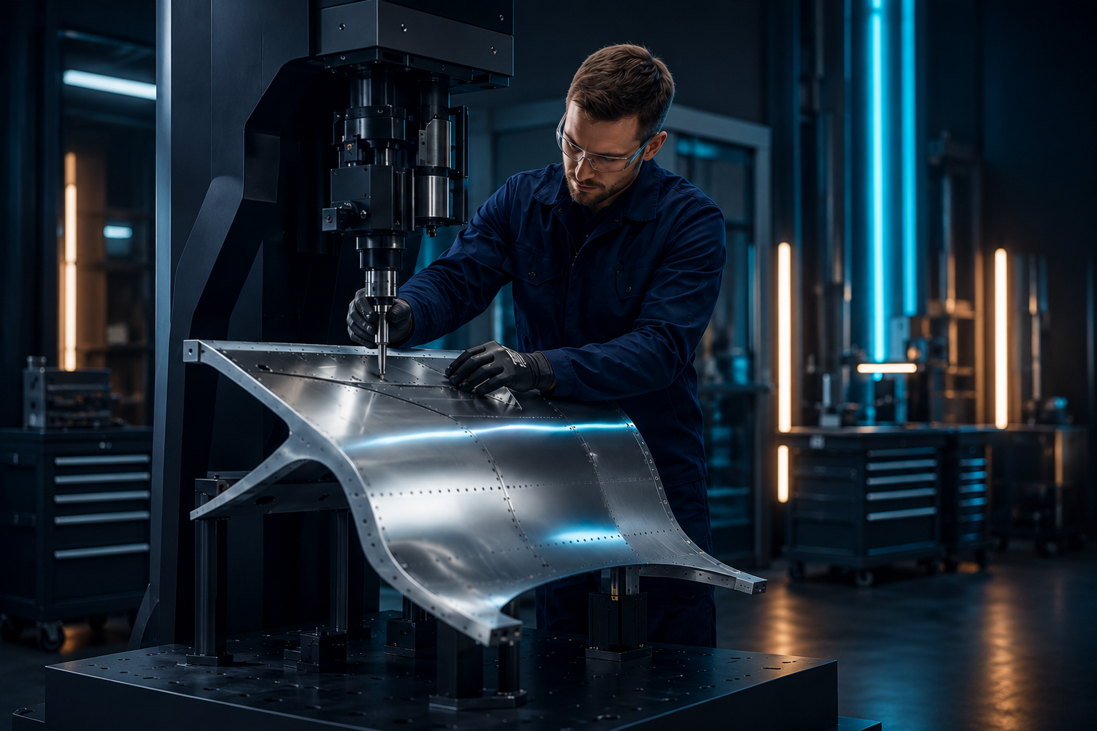 Precision forming of an aerospace aluminum component