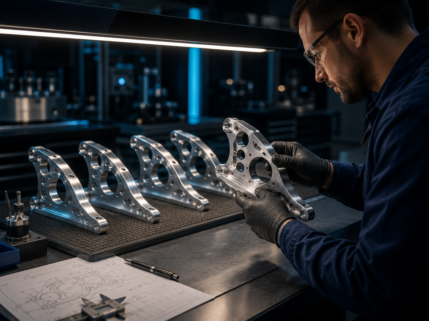 Consistent aluminum aerospace components in production
