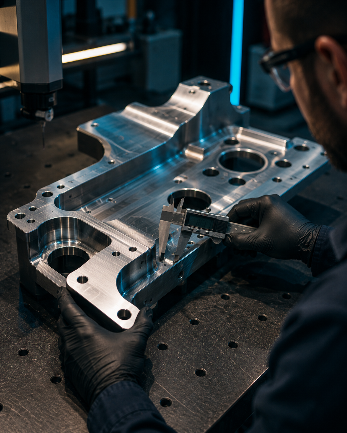 Inspection-ready aerospace aluminum component